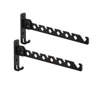 Jlnmmn 2 Pieza Colgador de Ropa Montado Pared, Gancho Percha Ropa Plegable, Perchas Plegables De Aluminio, 180 ° Plegable Percha de Ropa Pared Pequeño, para Balcón, Lavadero, Cuarto de Baño