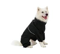 Jlobnyiun Abrigo de invierno para perros | Traje de invierno cálido y adecuado para perros - Traje de nieve integral para | Navidad, vacaciones, nieve, lluvia, paseo, juegos al aire libre, compras