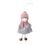 Jlobnyiun ángel de peluche para árbol de Navidad, muñeca ángel adorno navideño, hechizo festivo para invierno, familia, interiores, fiestas, celebraciones, casa