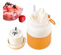 Jlobnyiun Batidora portátil | Batidora de vaso eléctrico ajustable 1,3 L | Licuadora exprimidor portátil para batidos café bebidas alimentación viaje deporte cocina playa picnic camping
