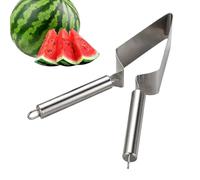 Jlobnyiun Cortador De Sandía Triangular | Cortadora Triángulo De Mano Gadgets De Cocina | Cortador De Sandía De Acero Inoxidable | Para Preparación De Alimentos Frutas Uso Comercial Restaurante