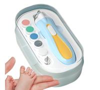 Jlobnyiun Cortauñas eléctrico para bebé - Lima de uñas eléctrica para bebé, cortaúñas y seguro para bebés | Herramienta de aseo para bebés, cortaúñas con protector de polvo, set de so