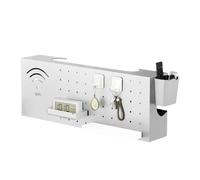 Jlobnyiun Cubierta Router | Organizador Multifuncional de Montaje en Pared de Acero Carbono - de Pared para Enrutador | para Casa Internet TV Oficina Cesta De Libros Cubierta Enchufe Red Salida