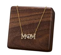 Jlobnyiun Cute Mother Necklaces - 18k Gold Plated, Heart Symbol Layout, Advanced Micro-Inlay Technology, Deep Affection Advantage, Sturdy Titanium Accessory Case Jewel, Party | for Mom Daughter Wife