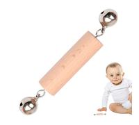 Jlobnyiun Discos entrelazados - Transferencia Maestra de Mano a Mano al Instante, Juguete de Agarre de Madera de Haya Natural de 7,5 cm, ángulo Fijo de 90 Grados para motivar el Gateo, Certificado EN