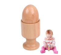 Jlobnyiun Discos entrelazados - Transferencia Maestra de Mano a Mano al Instante, Juguete de Agarre de Madera de Haya Natural de 7,5 cm, ángulo Fijo de 90 Grados para motivar el Gateo, Certificado EN