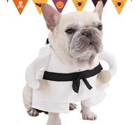 Jlobnyiun Disfraces de Halloween para perros, divertidos disfraces de Halloween para gatos, ropa transpirable para sesión de fotos, fiesta, cosplay, uso diario, Navidad, boda, cumpleaños