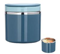 Jlobnyiun Food - Jar de acero inoxidable de 1000 ml, Contenedor de almuerzo aislado | Caja de térmico a prueba de fugas con ancha para sopa o bocadillos, escuela de almacenamiento en frío cal