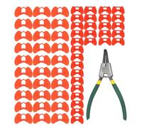 Jlobnyiun Gafas De Protección Para Gallinas - Protector Ocular Para Gallos, Gafas Para Control De Faisanes | Kit De Ligeras Con Pinzas De Clip, Para Corrección Del Comportamiento Para Aves De Corral