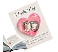 Jlobnyiun Gatos recuerdos, colección de tarjetas en forma de corazón - Tarjetas motivacionales para mujeres, adolescentes y familias para Navidad y días festivos para animar la motivación