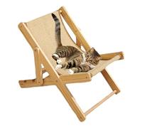 Jlobnyiun Hamaca - Silla elevada para mascotas, silla de cama para perros | Tumbona elevada para gatos con función de hamaca, tumbona ajustable para mascotas, hamaca para gatos con un peso de 10 kg,