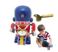 Jlobnyiun Juguete robot de carga,Juguetes de robot de carga para niños,Robot de lata vintage | Figura de estantería de mesa de acción de percusión para coleccionar, Navidad