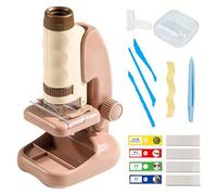 Jlobnyiun Kit de microscopio para niños | Microscopio educativo con aumento 60X-180X | Juguete educativo para primer desarrollo con actividades y experimentos para niños a partir de 2 años