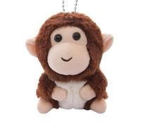 Jlobnyiun Llavero de Mono - Llavero colgante de dibujos animados | Portallaves de Peluche Suave de Mono Infantil | para Bolsos, Carteras, Fundas para Teléfono Móvil, Familia, Niños, Niño, Niña,