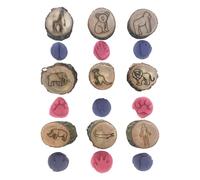 Jlobnyiun Molde para huellas de animales - Impresión de madera, mini artesanal, herramienta de dibujo para niños, marcador de arte creativo, accesorio para huellas de bricolaje | Kit de manualidades