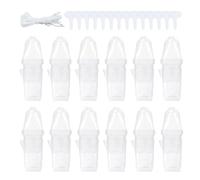 Jlobnyiun Nursery Grow Basin - Transparent Polymer Shell, Moisture Control Lid Liquid Storage | Efficient Drainage Sprouting Vessel For Outdoor Herbs Flowers Cuttings Apartment Office Window