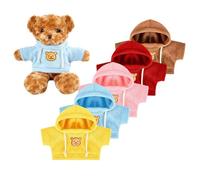 Jlobnyiun Oso De Cuero, Oso De Peluche | Guía De Animales De 12 Pulgadas Con 5 Ropa - Osos De Peluche, Animal De Peluche Para Novia, Mamá, Cumpleaños, San