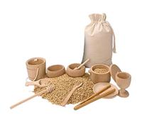 Jlobnyiun Sensory Bin Tools - Wooden Set, Learning, 10 Piece Waldo | Sensory Bin Tools, Set Of 10 Toys Wooden Sensory Bin Tool For , Toys Wooden Tools,