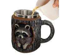 Jlobnyiun Tazas de café 3D 330 ml - Taza de beber con animales en la guarida | Tazas reutilizables para colección personal hombres mujeres por la mañana y momentos relax