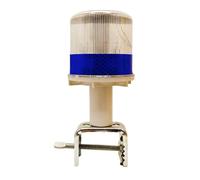 JLOZDM Lámpara Solar LED Señal Barcos, Luci di Navigazione Marina, 3 Modos, Visibilidad 1km, Multicolor (Rojo/Blanco/Verde/Amarillo/Azul), Fácil Instalación para Yates/Barcos de Pesca(Blue)