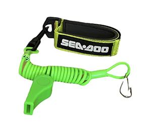 JLP Cordón de seguridad de repuesto para reparación con clip giratorio y clip de acero inoxidable con silbato verde neón