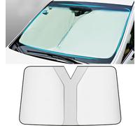 JLQFYWL Parasol Coche Delantero para Ford Focus 2 Fiesta Focus 3 Mondeo Mk4 Focus Mk2 Focus 2000-2024, Parasol para Delantero Plegable, Parasol Luna de Coche para Protección Solar y Rayos UV,Silver