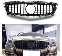 JLQFYWL Parrillas Delanteras de Radiador para Mer-cedes Benz CLS Class W218 2011-2014 CLS350 CLS500, Parrilla Negro Riñones, Rejilla Parachoques Parrilla Delantera Accesorios Coche,A/Black