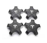 JLVVW Tapas Centrales Cubos de Automóviles, Cubierta Decorativa Impermeable A Prueba Polvo Ruedas, para Tesla Model 3 2021-2023, 18 Inch, Centro Rueda Adhesivo con Emblema Logotipo,B