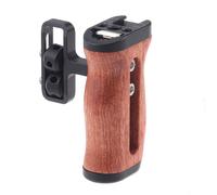 JLWIN Cárcel Universal para Cámara DSLR con Mango Lateral para Cámaras Sony/Canon/Nikon, Mini Empuñadura de Madera con Tornillos de 1/4 para Fotografía con Zapata Fría
