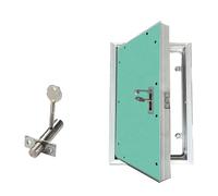 JLXJYS Puerta de Acceso Oculta de Aluminio Cuadrada Personalizada for HVAC, Panel de Acceso Invisible con trampilla de Techo, manija y Cerradura, Puerta Secreta(14x20in/360x510mm)