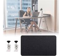 JLXJYS Separador de Mesa Oficina Separador de Pared con Panel de privacidad for cubículos, Panel de Modestia Debajo del Escritorio for escritorios de Oficina(Black,Length 33 Inch)