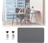 JLXJYS Separador de Mesa Oficina Separador de Pared con Panel de privacidad for cubículos, Panel de Modestia Debajo del Escritorio for escritorios de Oficina(Dark Gray,Length 33 Inch)