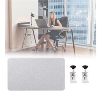 JLXJYS Separador de Mesa Oficina Separador de Pared con Panel de privacidad for cubículos, Panel de Modestia Debajo del Escritorio for escritorios de Oficina(Light Gray,Length 33 Inch)
