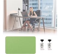 JLXJYS Separador de Mesa Oficina Separador de Pared con Panel de privacidad for cubículos, Panel de Modestia Debajo del Escritorio for escritorios de Oficina(Green,Length 33 Inch)