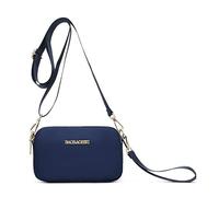 Jlyifan Bolso cruzado para teléfono móvil para mujer, triple cremallera, pequeño bolso cruzado para cámara, bolso de mano, bolso de mano para viajes, Blue, Small