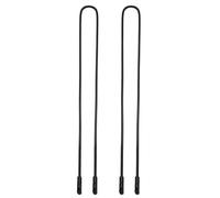 JM 2 Pack Colgante para Gafas Cordón de Silicona Impermeable Apto para Hombre Mujer o Niños Negro