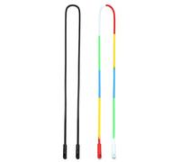 JM 2 Pack Colgante para Gafas Cordón de Silicona Impermeable Apto para Hombre Mujer o Niños Negro & Color