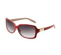 JM Clásica Bifocales Gafas de Lectura Cudaradas Elegante Gradiente Gafas de Sol Lectores Para Mujer (+3.5, Rojo)