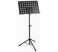 JM FOREST - Atril Director MS-533 Atril Partituras Profesional Plegable, Soporte Metálico Ajustable en Altura, Bandeja Perforada Estable, Trípode Antideslizante para Músicos, Orquesta y Escuela