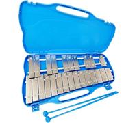 JM FOREST - Glockenspiel Cromático AX25N2 - Metalófono de 25 Teclas de Aluminio Plateado con Estuche y Mazas - Ideal para Principiantes y Estudiantes