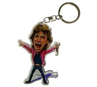 JM FOREST - Llavero Metacrilato Mick Jagger Con Microfono ACK-0182 Regalo Musical