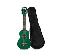 JM FOREST - Ukelele Soprano 21" con Funda, Verde AL*HA UK250GRF Cuerdas Aquila, Cuerpo de Álamo, Diapasón y Puente de Palisandro, Clavijeros Engranajes, Trastes de Alpaca, Principiantes y Avanzados