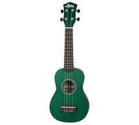 JM FOREST - Ukelele Soprano 21" Verde AL*HA UK250GR Cuerdas Aquila Originales, Cuerpo de Álamo, Diapasón y Puente de Palisandro, Clavijeros con Engranajes, Trastes de Alpaca, Principiantes y Avanzados
