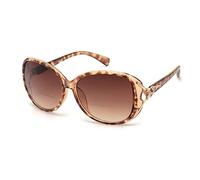 JM Gafas de Sol de Lectura Bifocales Redondas Clásicas Gafas de Lectura para Mujer Lente Degradada UV400 Tortuga +1.0