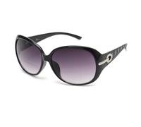 JM Gafas de Sol de Lectura Bifocales Redondas Clásicas para Mujer Gafas de Sol de Lector Vintage Protección UV Negro +2.25