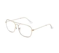 JM Gafas Filtro Luz Azul. Cómodas y Resistentes. Máxima Protección contra Pantallas y Monitores. Para Mujer y Hombre. [Doradas]