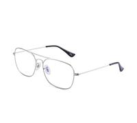 JM Gafas Filtro Luz Azul. Cómodas y Resistentes. Máxima Protección contra Pantallas y Monitores. Para Mujer y Hombre. [Plateadas]