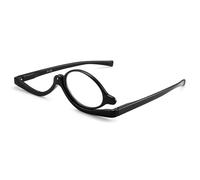 JM Maquillaje Gafas de Lectura Lupa Flip Down Cosméticos Lectores para Mujeres Negro +1.25
