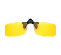JM Polarizadas Clip en Gafas de Sol Sin Marco Flip up Lente Para Gafas Graduadas Amarillo