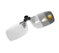 JM Polarizadas Clip en Gafas de Sol Sin Marco Flip up Lente Para Gafas Graduadas Fotocromático Gris